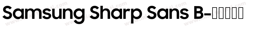 Samsung Sharp Sans B字体转换